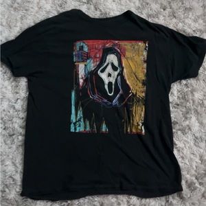 Black Ghost-Face T-Shirt From The Movie Series “Scream” Size- L Brand- Ghostface